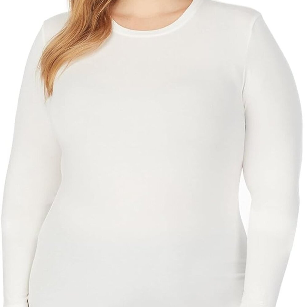 Cuddl Duds Women's Softwear with Stretch Long Sleeve Crew Neck Top